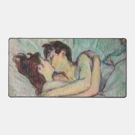 Toulouse-Lautrec - Im Bett, der Kuss Schreibtischunterlage