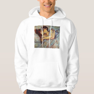 Toulouse-Lautrec im Bett der KussHoodie Hoodie