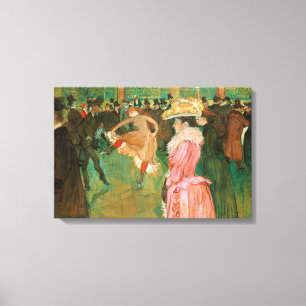 Toulouse-Lautrec - Im Moulin Rouge, Der Tanz Leinwanddruck