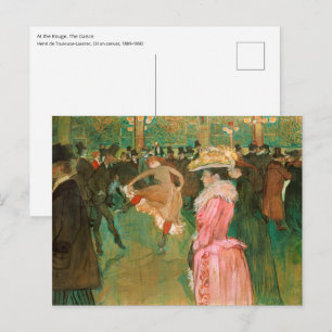 Toulouse-Lautrec - Im Moulin Rouge, Der Tanz Postkarte
