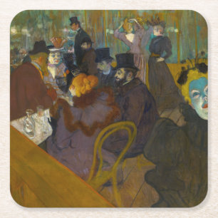 Toulouse-Lautrec - Im Rouge Rechteckiger Pappuntersetzer