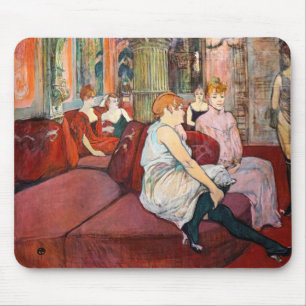 Toulouse-Lautrec - Im Salon, rue des Moulins Mousepad