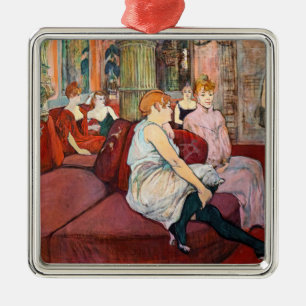 Toulouse-Lautrec - Im Salon, rue des Moulins Ornament Aus Metall