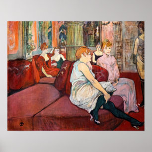 Toulouse-Lautrec - Im Salon, rue des Moulins Poster