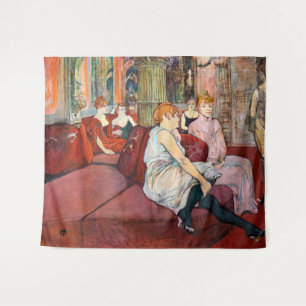 Toulouse-Lautrec - Im Salon, rue des Moulins Wandteppich