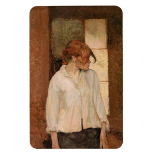 Toulouse-Lautrec - In Montrouge, Rosa La Rouge Magnet