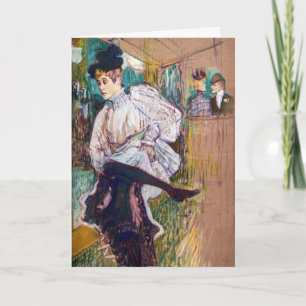Toulouse-Lautrec - Jane Avril beim Tanzen Karte
