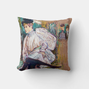 Toulouse-Lautrec - Jane Avril beim Tanzen Kissen