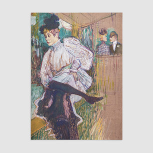 Toulouse-Lautrec - Jane Avril beim Tanzen Seidenpapier