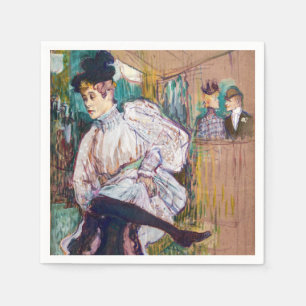 Toulouse-Lautrec - Jane Avril beim Tanzen Serviette