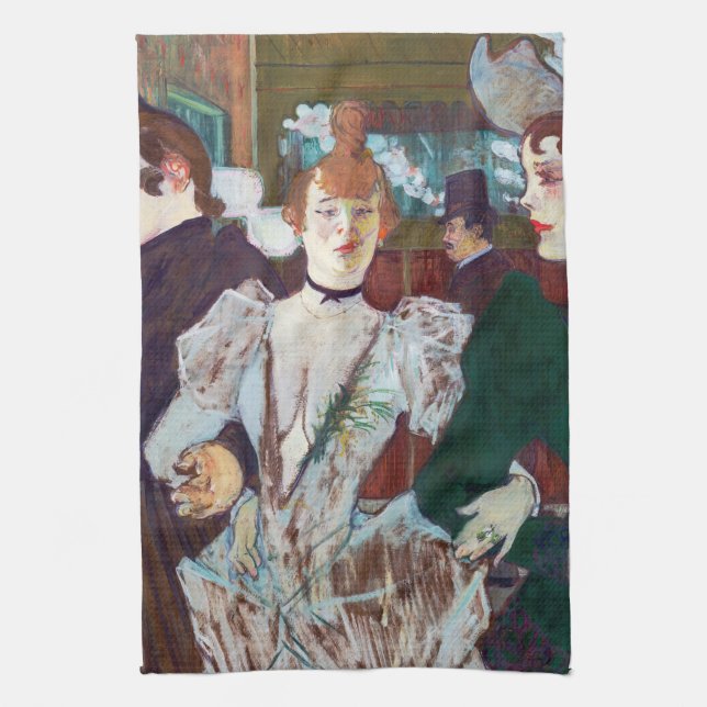 Toulouse-Lautrec - La Goulue Ankunft am Rouge Geschirrtuch (Vertikal)