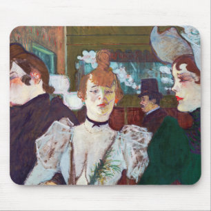 Toulouse-Lautrec - La Goulue kommt zum Rouge Mousepad