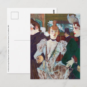 Toulouse-Lautrec - La Goulue kommt zum Rouge Postkarte