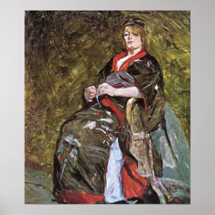 Toulouse-Lautrec - Lili Grenier In A Kimono, 1888 Poster