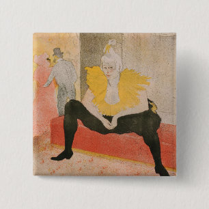 Toulouse-Lautrec - Mademoiselle Cha-u-kao Sitzend Button
