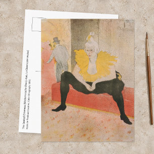 Toulouse-Lautrec - Mademoiselle Cha-u-kao Sitzend Postkarte