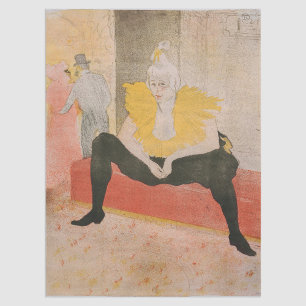 Toulouse-Lautrec - Mademoiselle Cha-u-kao Sitzplat Seidenpapier