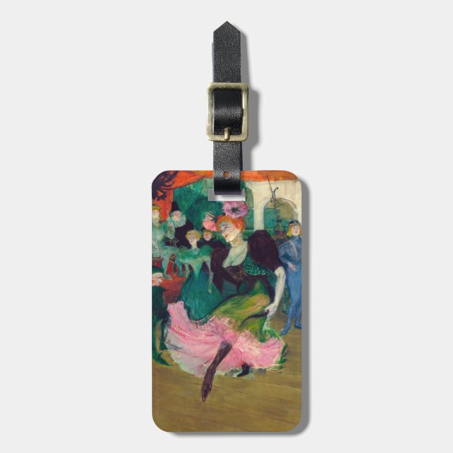 Toulouse-Lautrec - Marcelle Lender, Dancing Bolero Gepäckanhänger (Vorderseite vertikal)