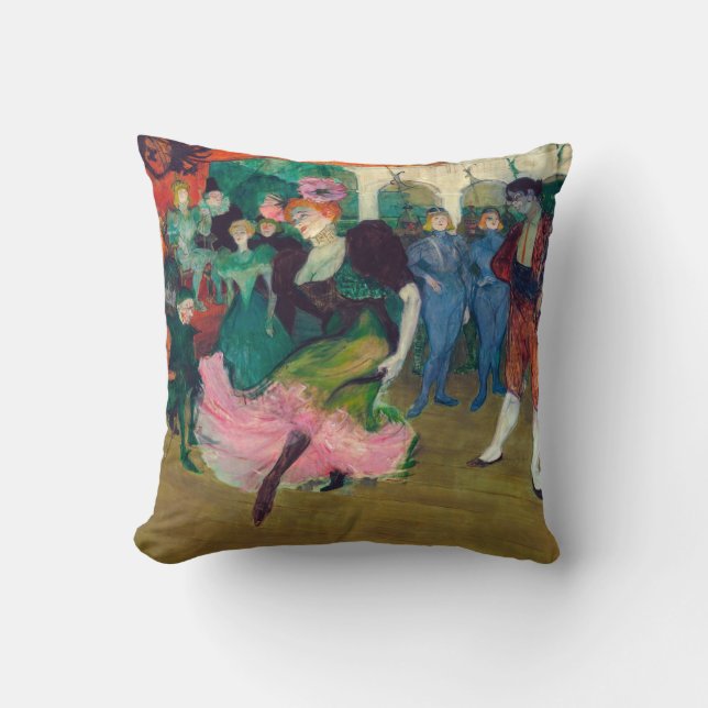Toulouse-Lautrec - Marcelle Lender, Dancing Bolero Kissen (Vorderseite)