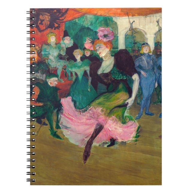 Toulouse-Lautrec - Marcelle Lender, Dancing Bolero Notizblock (Vorderseite)
