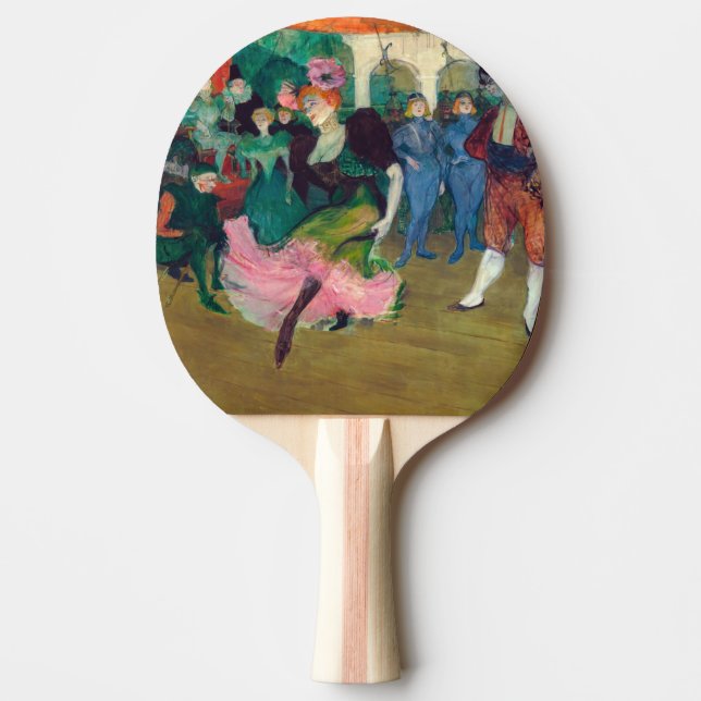 Toulouse-Lautrec - Marcelle Lender, Dancing Bolero Tischtennis Schläger (Vorderseite)