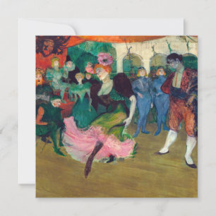 Toulouse-Lautrec - Marcelle Lender, Tanzender Bole Dankeskarte