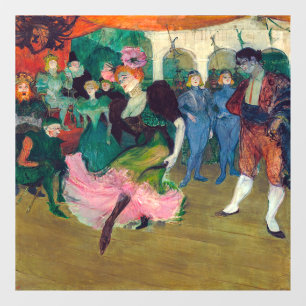 Toulouse-Lautrec - Marcelle Lender, Tanzender Bole Fensteraufkleber