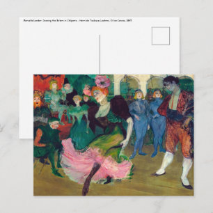 Toulouse-Lautrec - Marcelle Lender, Tanzender Bole Postkarte