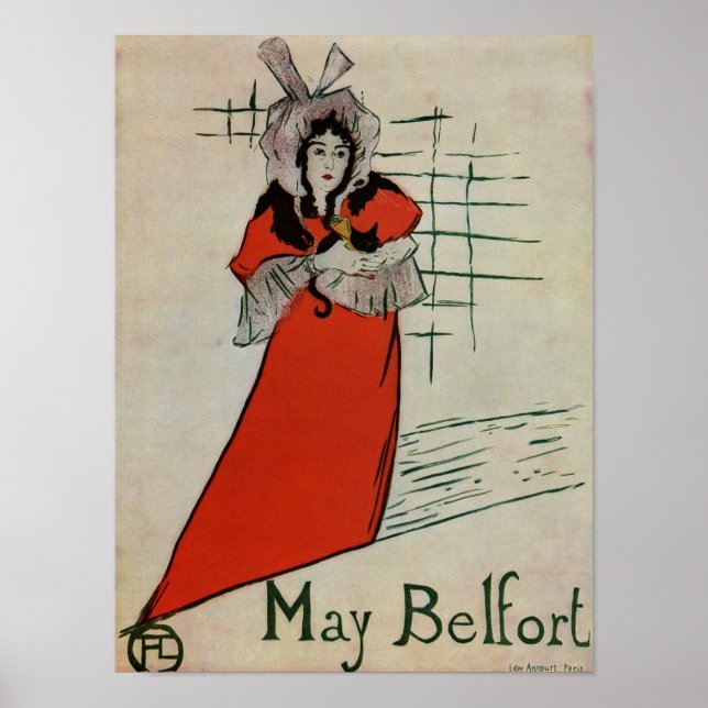 Toulouse Lautrec May Belfort 1895 Poster (Vorne)