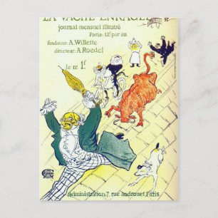 Toulouse Lautrec Plakatkunst Postkarte