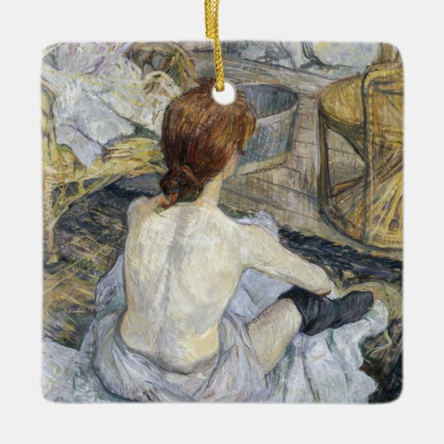 Toulouse-Lautrec - Rousse / Toilette Keramikornament (Vorderseite)