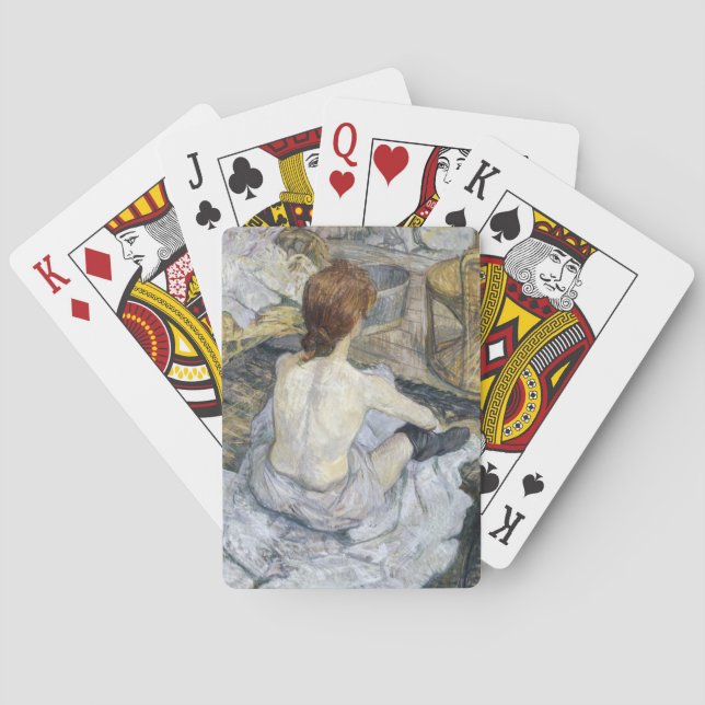 Toulouse-Lautrec - Rousse / Toilette Spielkarten (Rückseite)