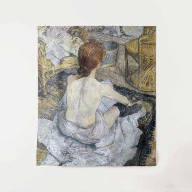 Toulouse-Lautrec - Rousse / Toilette Wandteppich (Vorderseite)