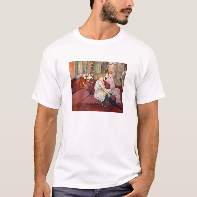 Toulouse-Lautrec - Rue des Moulins im Salon T-Shirt (Vorderseite)