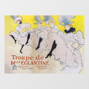 Toulouse-Lautrec - Troupe de Mlle Eglantine Fensteraufkleber