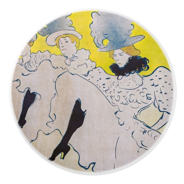 Toulouse-Lautrec - Troupe de Mlle Eglantine Keramikknauf (Vorderseite)