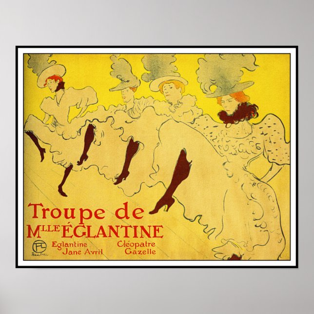 Toulouse Lautrec - Troupe de Mlle Eglantine Poster (Vorne)