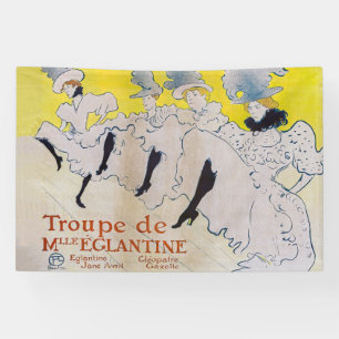 Toulouse-Lautrec - Truppe von Fräulein Eglantine Banner