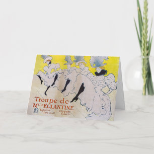 Toulouse-Lautrec - Truppe von Fräulein Eglantine Karte