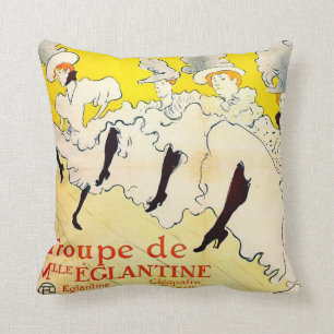 Toulouse-Lautrec Vintage Kunstschmiedekissen Kissen