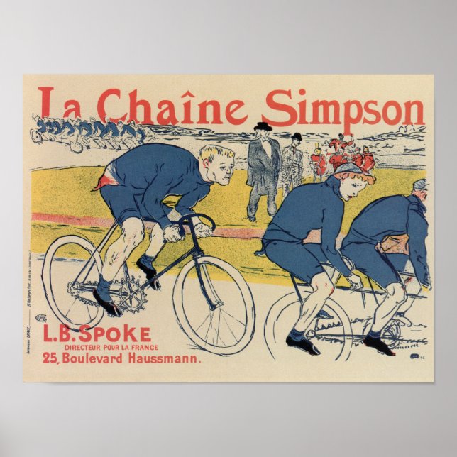 Toulouse-Lautrec-Vintage Radwerbung Poster (Vorne)