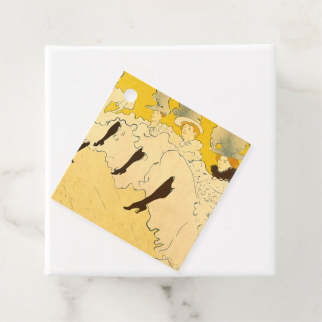 Toulouse Lautrec Yellow Dancing Girl Poster Geschenkanhänger (Beispiel)