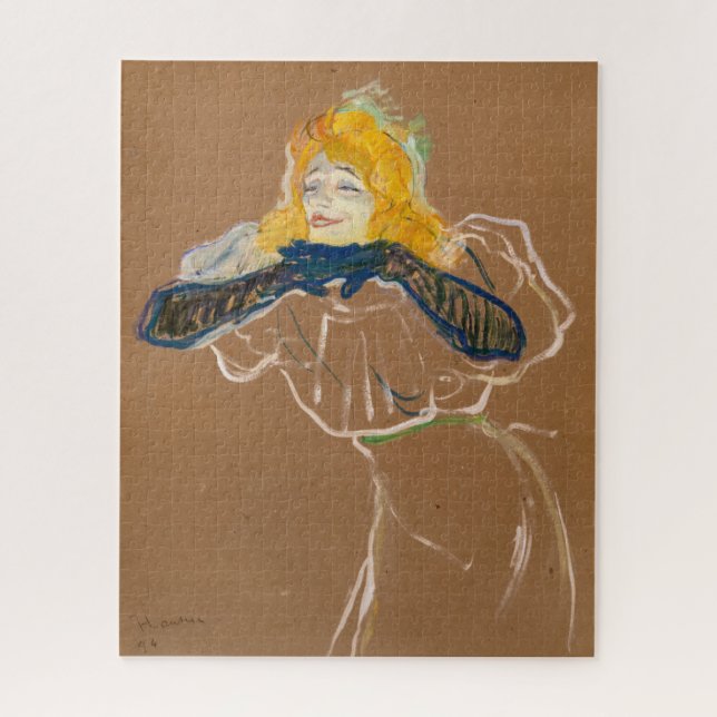 Toulouse-Lautrec - Yvette Guilbert Singing (Vertikal)