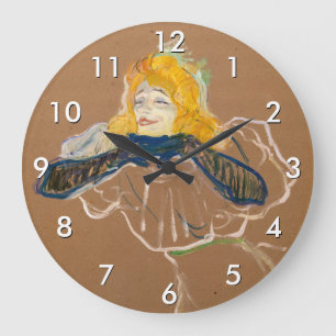 Toulouse-Lautrec - Yvette Guilbert singt Große Wanduhr