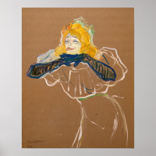 Toulouse-Lautrec - Yvette Guilbert singt Poster