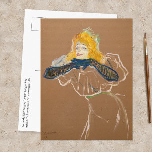 Toulouse-Lautrec - Yvette Guilbert singt Postkarte