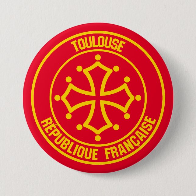 Toulouse Round Emblem Button (Vorderseite)
