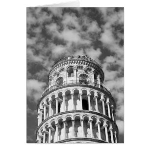Tour blanche noire de Pise Italie