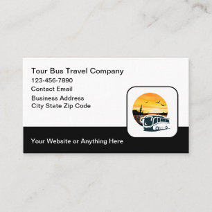 Tour Bus Voyage Cartes de visite à thème