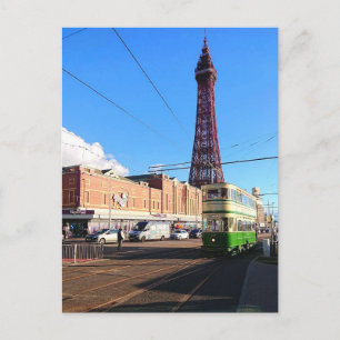 Tour de Blackpool. Carte postale de voyage, 2018